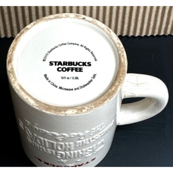 Starbucks 2010 Wishing Is What Makes The Holidays 16 oz Christmas 3D Mug Cup - Picture 5 of 7
